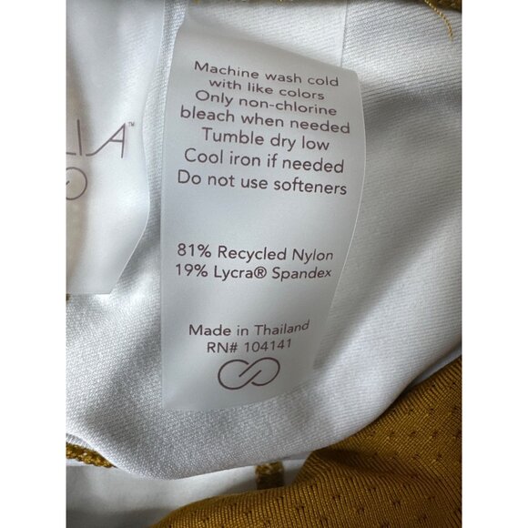 Calia Womens XS Yellow Multicolor High-Waisted Leggings With Pockets - Picture 6 of 9